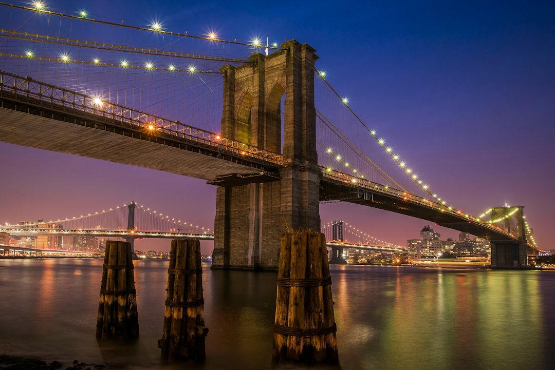 brooklyn bridge new york sunrise walk skyline landscape